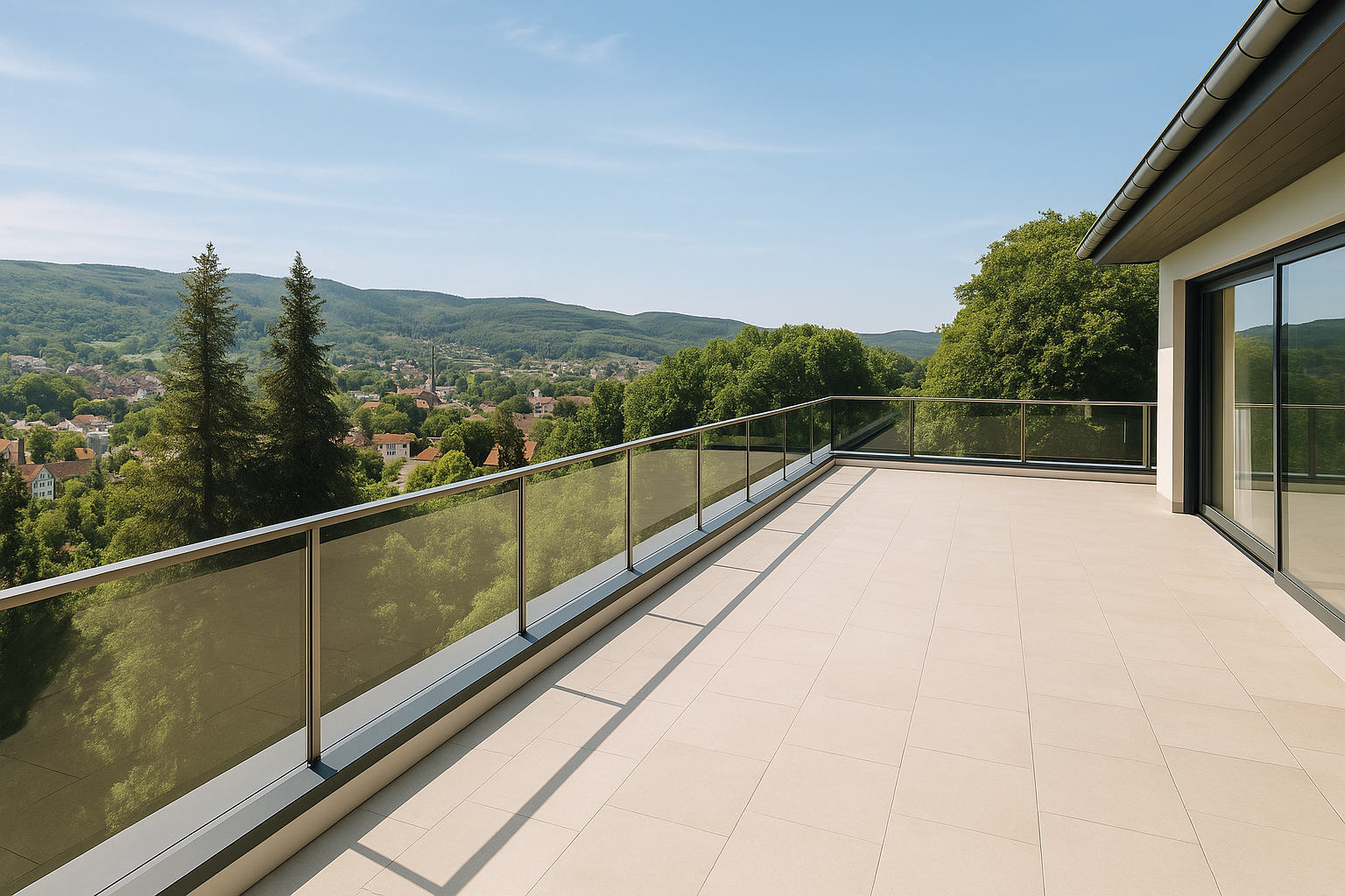 The View – Panoramablick von der Südterrasse